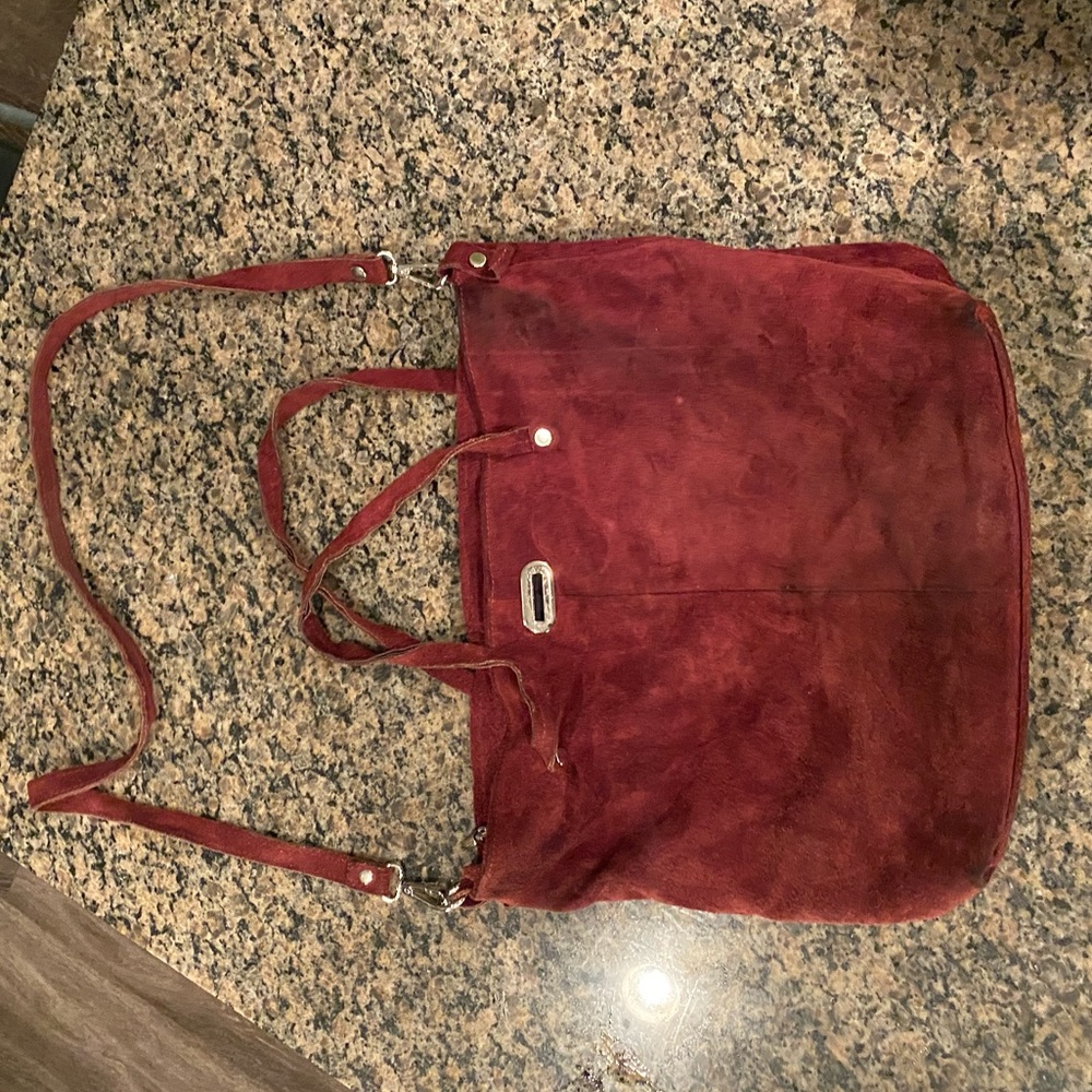 Suede Italian purse